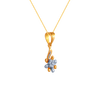 Dual Colour Floral Pendant