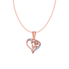 18KT (750) Rose Gold and Diamond Pendant for Women