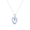 18K (750) White Gold and Diamond Pendant for Women