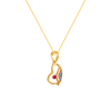 18K (750) Yellow Gold and Diamond Pendant for Women