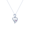 18K (750) White Gold and Diamond Pendant for Women