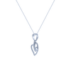 18K (750) White Gold and Diamond Pendant for Women