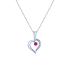 18K (750) White Gold and Diamond Pendant for Women