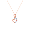 18K (750) Rose Gold and Diamond Pendant for Women