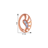 18KT (750) Rose Gold and Diamond Stud Earrings for Women