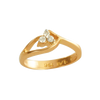 18KT (750) Yellow Gold and Diamond Ring for Women