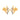 18k (750) Yellow Gold and Diamond Stud Earrings for Women