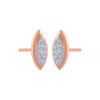 18KT (750) Rose Gold and Diamond Stud Earrings for Women