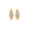 18KT (750) Yellow Gold and Diamond Stud Earrings for Women