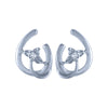 18k (750) White Gold and Diamond Stud Earrings for Women