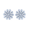 18k (750) White Gold and Diamond Stud Earrings for Women