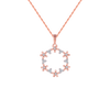 18KT (750) Rose Gold and Diamond Pendant for Women