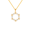 18KT (750) Yellow Gold and Diamond Pendant for Women