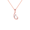 18KT (750) Rose Gold and Diamond Pendant for Women