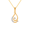 18KT (750) Yellow Gold and Diamond Pendant for Women