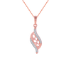 18KT (750) Rose Gold and Diamond Pendant for Women