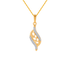 18KT (750) Yellow Gold and Diamond Pendant for Women