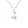 18KT (750) Rose Gold and Diamond Pendant for Women