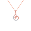 18KT (750) Rose Gold and Diamond Pendant for Women