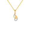 18KT (750) Yellow Gold and Diamond Pendant for Women