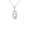 18KT (750) White Gold and Diamond Pendant for Women