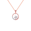 18KT (750) Rose Gold and Diamond Pendant for Women