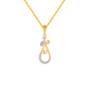 18KT (750) Yellow Gold and Diamond Pendant for Women