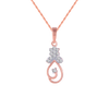 18KT (750) Rose Gold and Diamond Pendant for Women