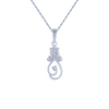 18KT (750) White Gold and Diamond Pendant for Women