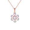 18KT (750) Rose Gold and Diamond Pendant for Women