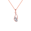 18KT (750) Rose Gold and Diamond Pendant for Women