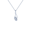 18KT (750) White Gold and Diamond Pendant for Women