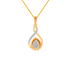 18KT (750) Yellow Gold and Diamond Pendant for Women