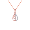 18KT (750) Rose Gold and Diamond Pendant for Women