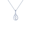 18KT (750) White Gold and Diamond Pendant for Women