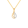 18KT (750) Yellow Gold and Diamond Pendant for Women