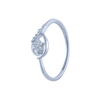 18k (750) White Gold and Diamond Ring for Women