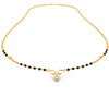 Mangalsutra Collection from PC Chandra presents 18K Sleek Diamond Mangalsutra for women  