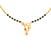 18K Square shaped Diamond Mangalsutra with red stone from Diamond Mangalsutra collection 