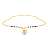 18K Square shaped Diamond Mangalsutra with red stone from Diamond Mangalsutra collection 