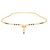 18K A unique shaped Diamond Mangalsutra for women with two red stones from Mangalsutra Collection