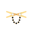 18K Dainty Gold Mangalsutra Ring with two diamonds from PC Chandra Diamond Mangalsutra Collection