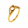 18KT (750) Yellow Gold and Diamond Ring for Women