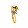 18KT (750) Yellow Gold and Diamond Ring for Women