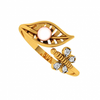 18KT (750) Yellow Gold and Diamond Ring for Women