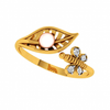 18KT (750) Yellow Gold and Diamond Ring for Women