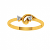 18KT (750) Yellow Gold and Diamond Ring for Women