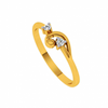 18KT (750) Yellow Gold and Diamond Ring for Women