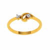 18KT (750) Yellow Gold and Diamond Ring for Women