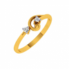 18KT (750) Yellow Gold and Diamond Ring for Women